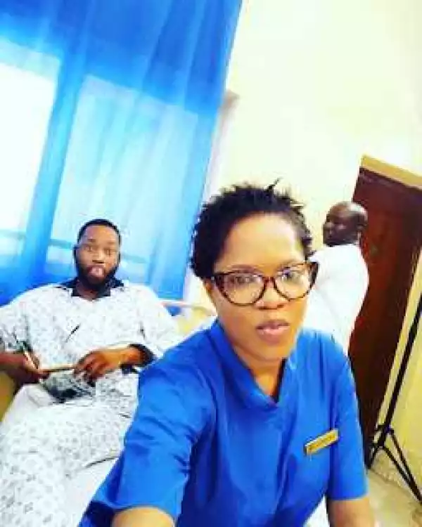 Photos: Dr Toyin Aimakhu Sleeping On Her Male Patient